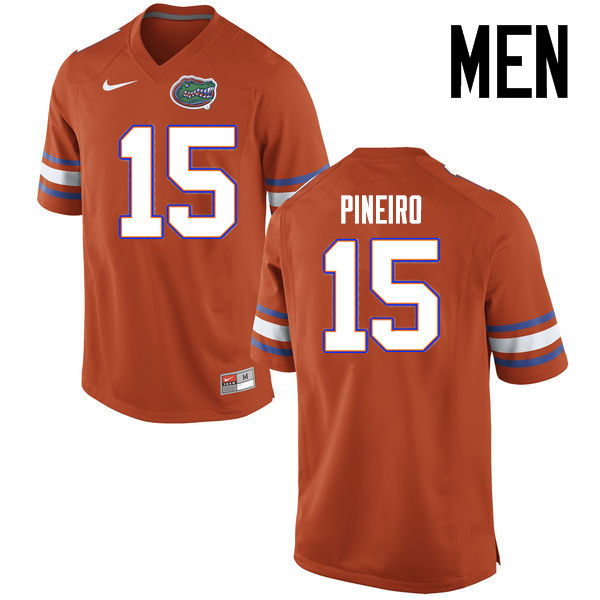 Men Florida Gators #15 Eddy Pineiro College Football Jerseys Sale-Orange - Click Image to Close